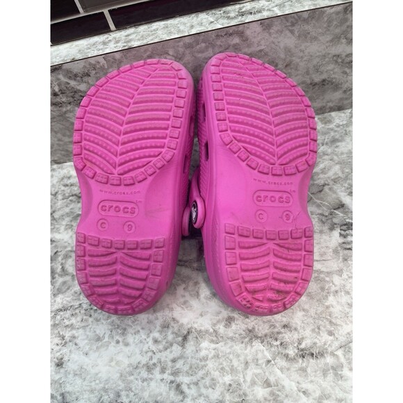 Crocs Pink C9 Toddler Baya Clogs - Picture 5 of 7